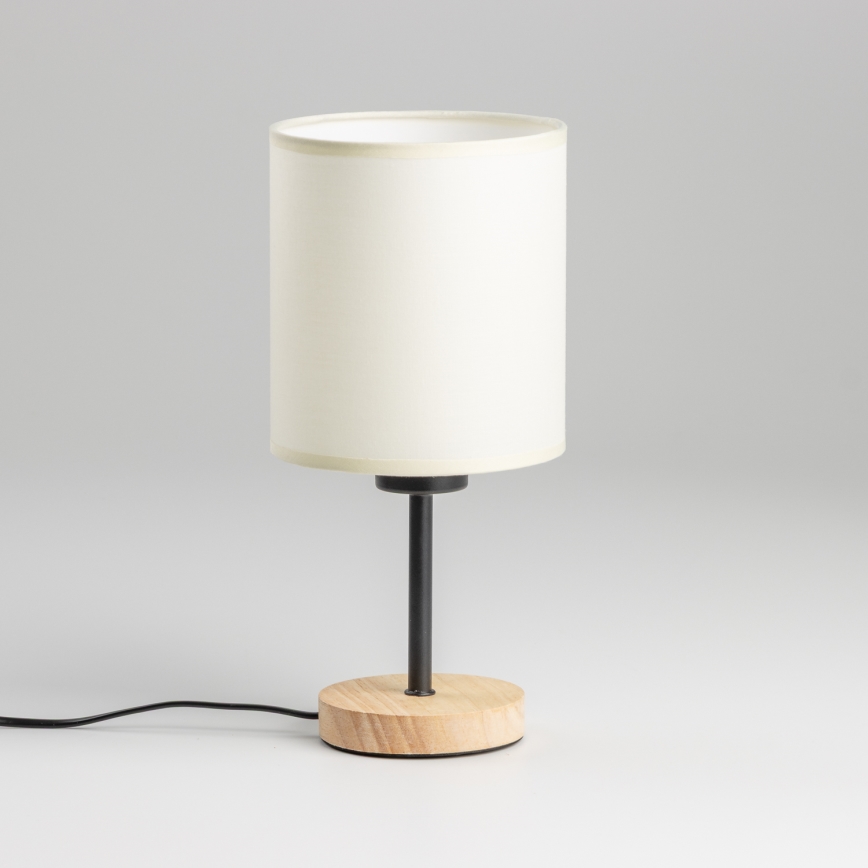 Brilagi - Stona lampa NUBILA WOOD 1xE27/25W/230V hrast/crno/kremasta