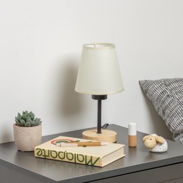 Brilagi - Stona lampa NUBILA WOOD 1xE27/25W/230V hrast/kremasta