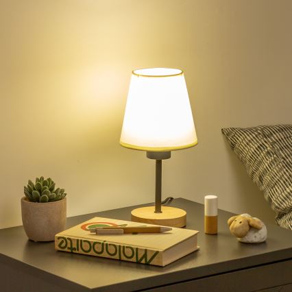 Brilagi - Stona lampa NUBILA WOOD 1xE27/25W/230V hrast/kremasta