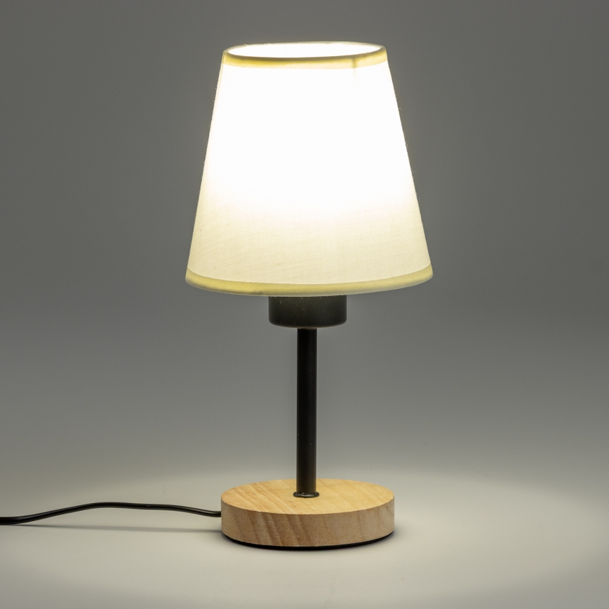 Brilagi - Stona lampa NUBILA WOOD 1xE27/25W/230V hrast/kremasta