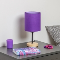 Brilagi - Stona lampa NUBILA WOOD 1xE27/25W/230V hrast/ljubičasta