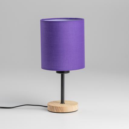 Brilagi - Stona lampa NUBILA WOOD 1xE27/25W/230V hrast/ljubičasta