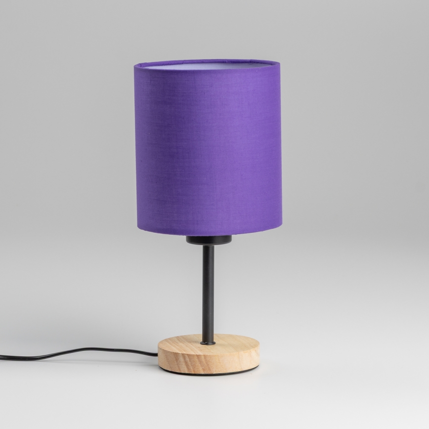Brilagi - Stona lampa NUBILA WOOD 1xE27/25W/230V hrast/ljubičasta