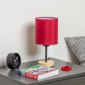 Brilagi - Stona lampa NUBILA WOOD 1xE27/25W/230V hrast/pompejska crveno
