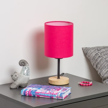 Brilagi - Stona lampa NUBILA WOOD 1xE27/25W/230V hrast/roze