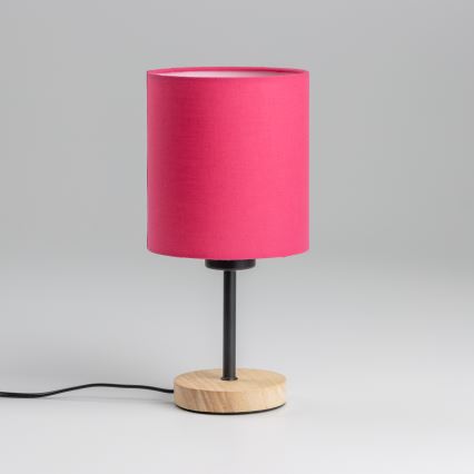 Brilagi - Stona lampa NUBILA WOOD 1xE27/25W/230V hrast/roze