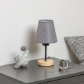 Brilagi - Stona lampa NUBILA WOOD 1xE27/25W/230V hrast/sivo