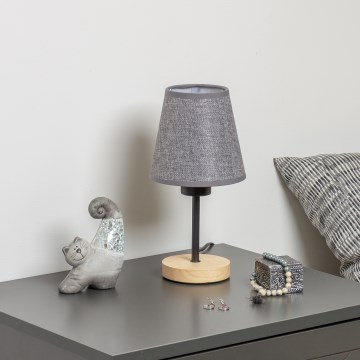 Brilagi - Stona lampa NUBILA WOOD 1xE27/25W/230V hrast/sivo