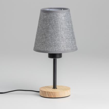 Brilagi - Stona lampa NUBILA WOOD 1xE27/25W/230V hrast/sivo