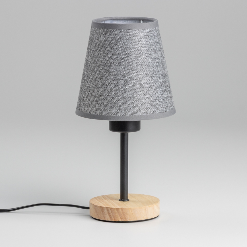 Brilagi - Stona lampa NUBILA WOOD 1xE27/25W/230V hrast/sivo