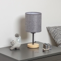 Brilagi - Stona lampa NUBILA WOOD 1xE27/25W/230V hrast/sivo
