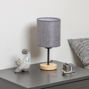 Brilagi - Stona lampa NUBILA WOOD 1xE27/25W/230V hrast/sivo