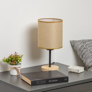 Brilagi - Stona lampa NUBILA WOOD 1xE27/25W/230V hrast/svetlobraon