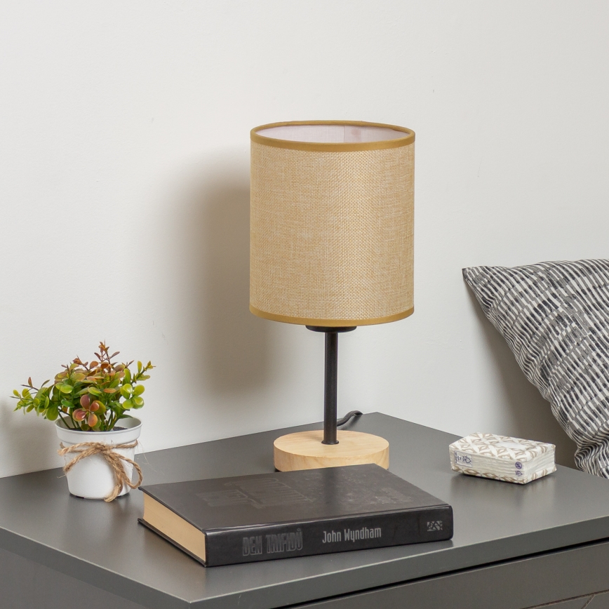 Brilagi - Stona lampa NUBILA WOOD 1xE27/25W/230V hrast/svetlobraon