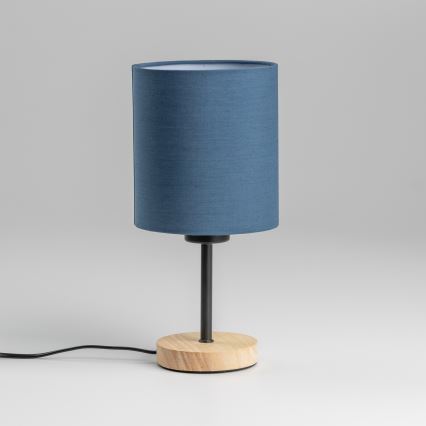 Brilagi - Stona lampa NUBILA WOOD 1xE27/25W/230V hrast/tamno plavi