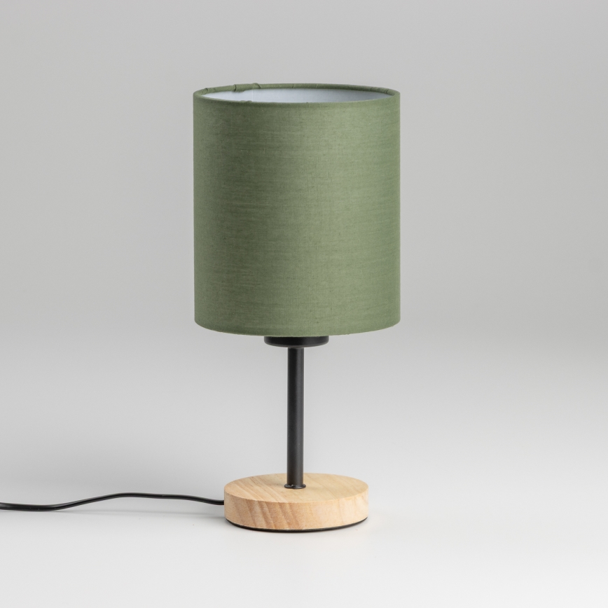 Brilagi - Stona lampa NUBILA WOOD 1xE27/25W/230V hrast/zelena