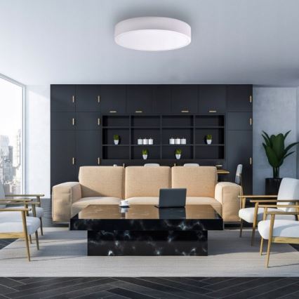 Brilagi - Stropna svetiljka CLARE 6xE27/24W/230V prečnik 80 cm bela