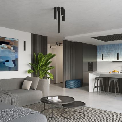 Brilagi - Stropno svetlo CRESTO 1xGU10/10W/230V 10 cm crno