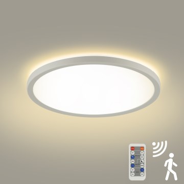 Brilagi - ULTRA SLIM LED prigušiva svetiljka sa senzorom pokreta i sumraka, 24W/230V, prečnik 42 cm + daljinski upravljač