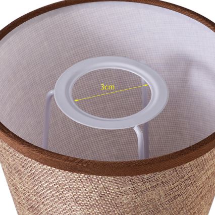 Brilagi - Univerzalni abažur NUBILA E27 13x9 cm braon