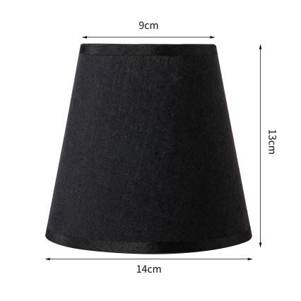 Brilagi - Univerzalni abažur NUBILA E27 13x9 cm crno