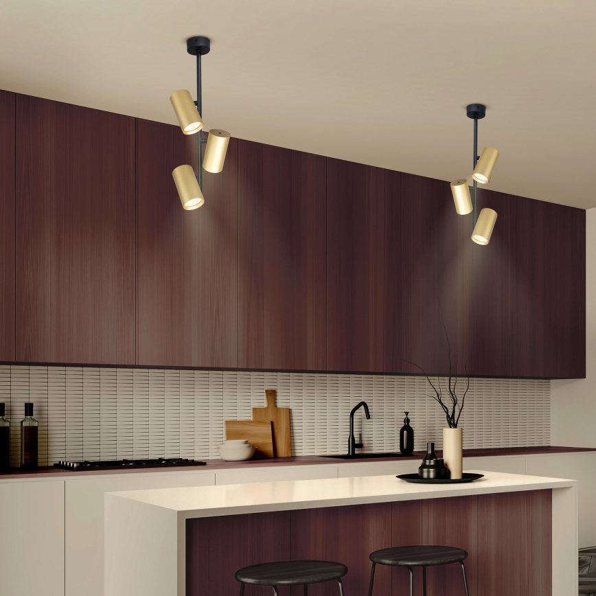 Brilagi - Viseći luster SELE VERTICAL 3xGU10/30W/230V crno/zlatna