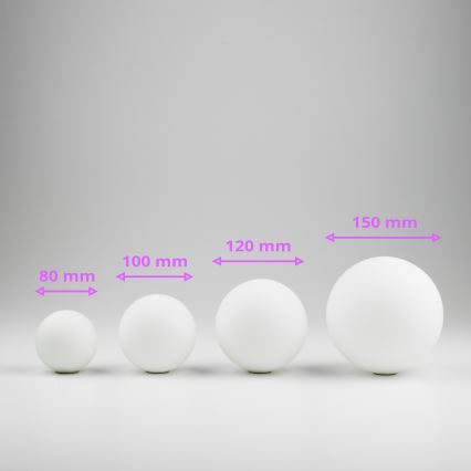 Brilagi - Zamensko staklo za luster, zidno svetlo i lampu MISTEL, MILLA, prečnika 10 cm, belo