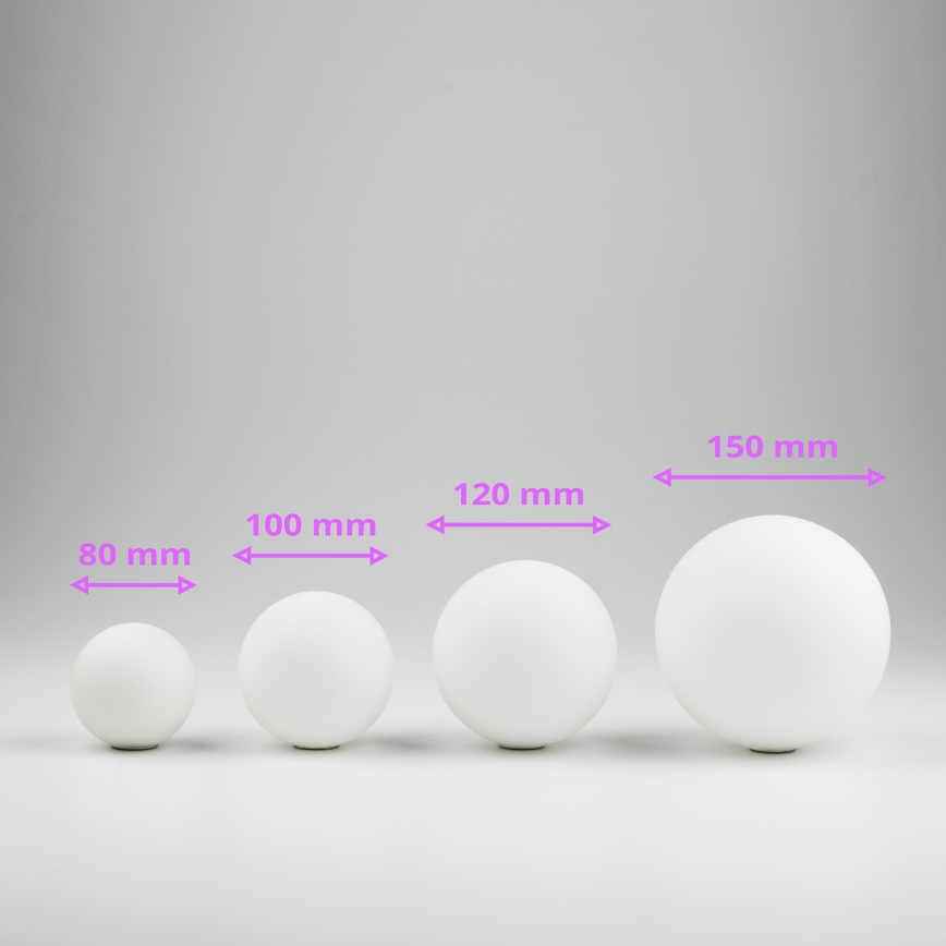 Brilagi - Zamensko staklo za luster, zidno svetlo i lampu MISTEL, MILLA, prečnika 10 cm, belo