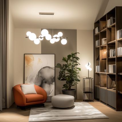 Brilagi - Zamensko staklo za luster, zidno svetilo i lampu MISTEL, MILLA prečnika 8 cm, belo