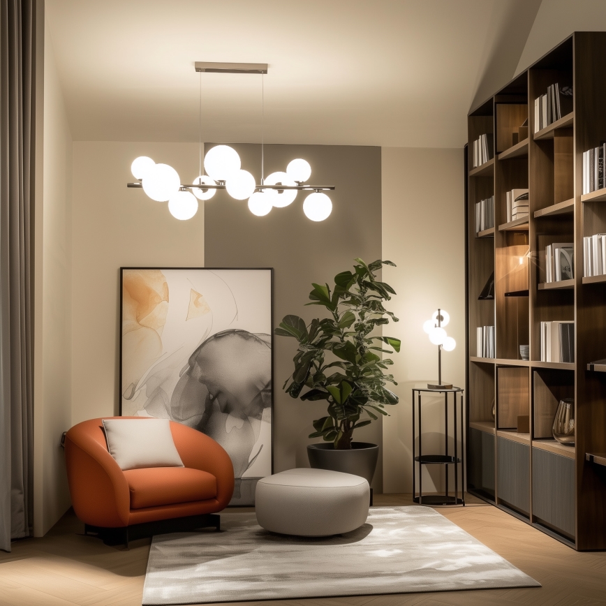 Brilagi - Zamensko staklo za luster, zidno svetilo i lampu MISTEL, MILLA prečnika 8 cm, belo