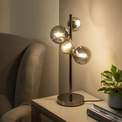 Brilagi - Zamensko staklo za luster, zidno svetilo i lampu MISTEL, MILLA prečnika 8 cm zadimljeno