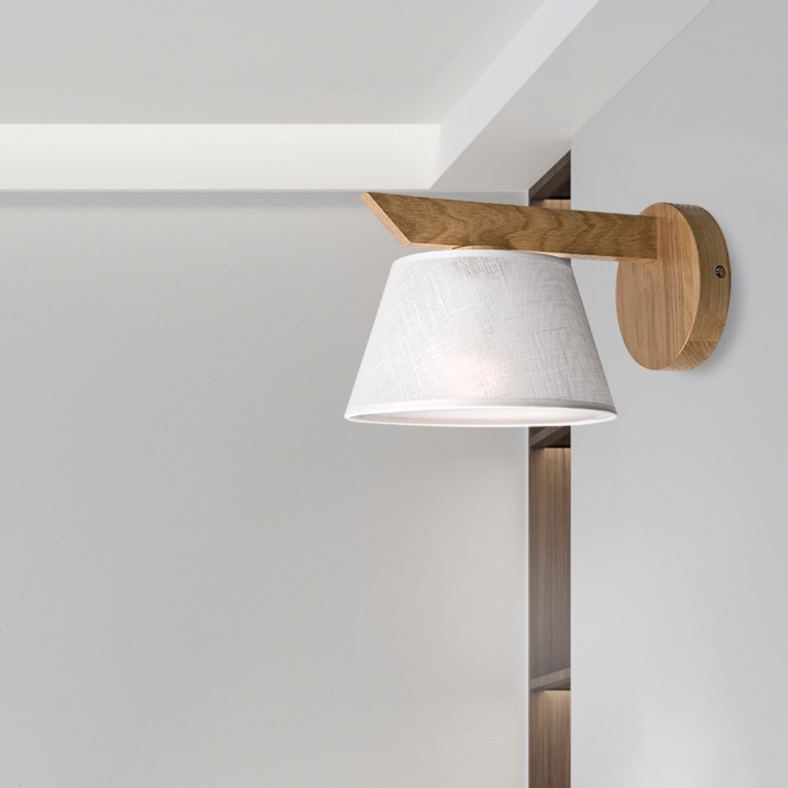 Brilagi - Zidna lampa ANTHONY 1xE14/40W/230V hrast/bela