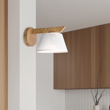 Brilagi - Zidna lampa ANTHONY 1xE14/40W/230V hrast/bela