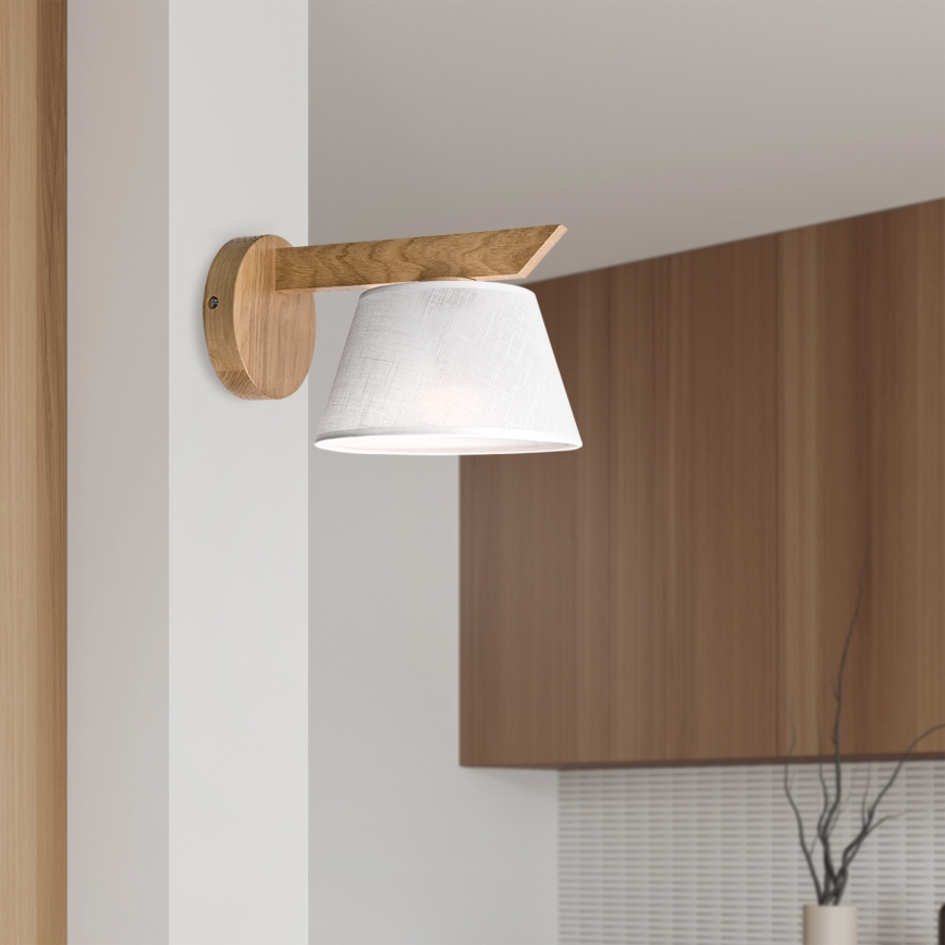 Brilagi - Zidna lampa ANTHONY 1xE14/40W/230V hrast/bela
