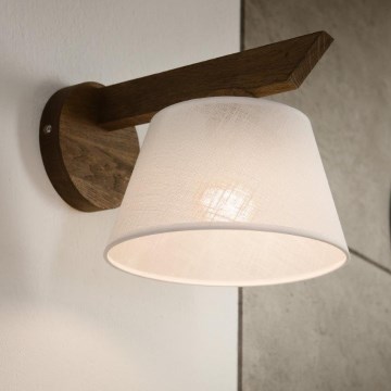 Brilagi - Zidna lampa ANTHONY 1xE14/40W/230V hrast/bela