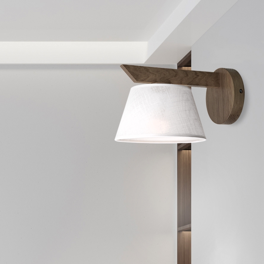 Brilagi - Zidna lampa ANTHONY 1xE14/40W/230V hrast/bela