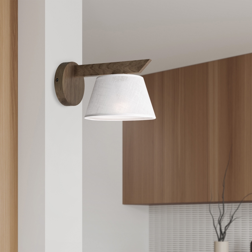 Brilagi - Zidna lampa ANTHONY 1xE14/40W/230V hrast/bela