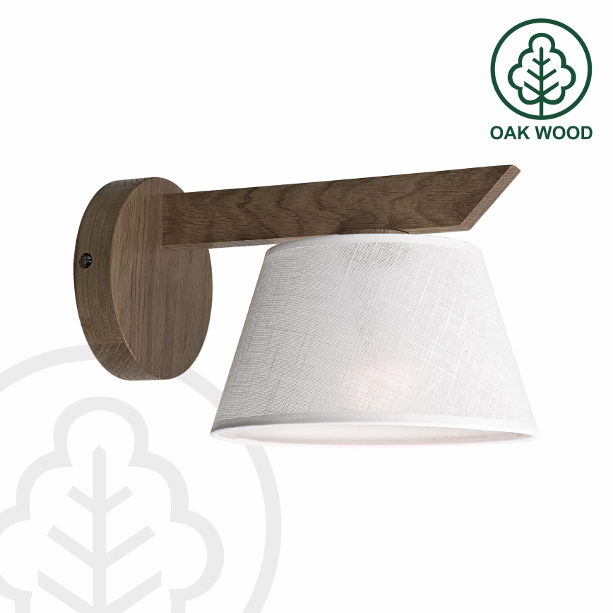 Brilagi - Zidna lampa ANTHONY 1xE14/40W/230V hrast/bela