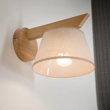 Brilagi - Zidna lampa ANTHONY 1xE14/40W/230V hrast/bež