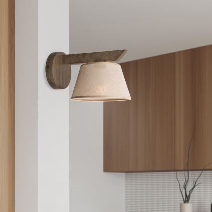 Brilagi - Zidna lampa ANTHONY 1xE14/40W/230V hrast/bež