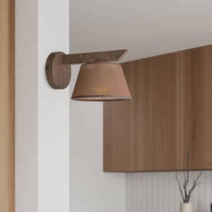 Brilagi - Zidna lampa ANTHONY 1xE14/40W/230V hrast/braon