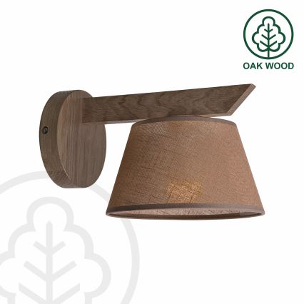 Brilagi - Zidna lampa ANTHONY 1xE14/40W/230V hrast/braon