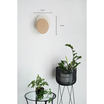 Brilagi - Zidna lampa CIRCLES 1xE27/15W/230V 35x32 cm bež/kremasta