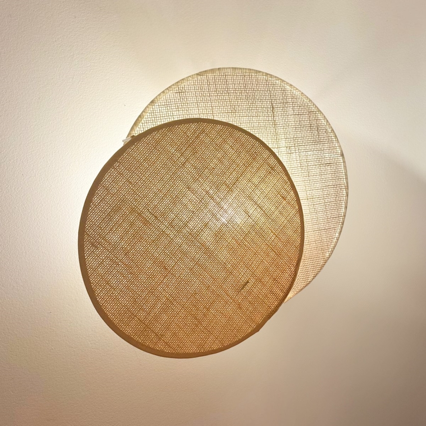 Brilagi - Zidna lampa CIRCLES 1xE27/15W/230V 45x45 cm bež/kremasta