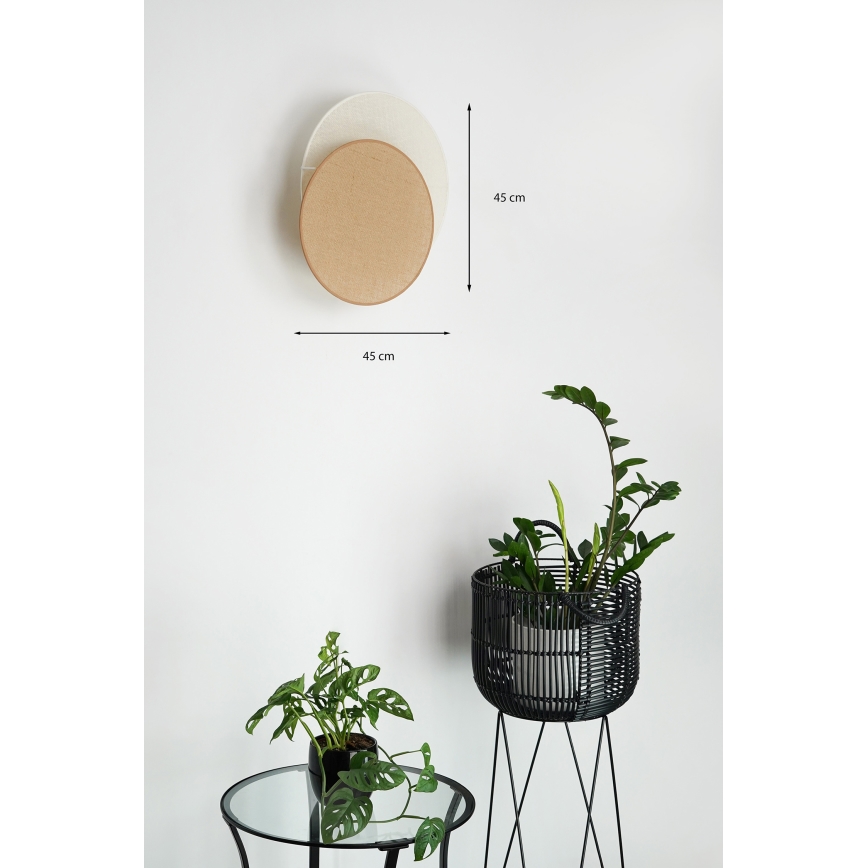 Brilagi - Zidna lampa CIRCLES 1xE27/15W/230V 45x45 cm bež/kremasta