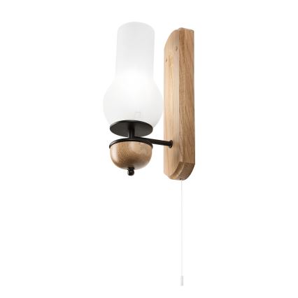 Brilagi - Zidna lampa COTTAGE 1xE14/40W/230V hrast/bela