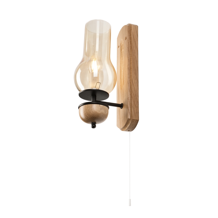Brilagi - Zidna lampa COTTAGE 1xE14/40W/230V hrast/braon