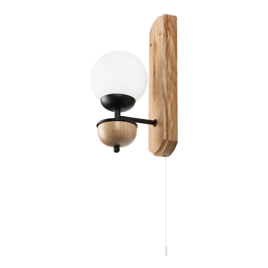 Brilagi - Zidna lampa COTTAGE 1xG9/40W/230V hrast/bela