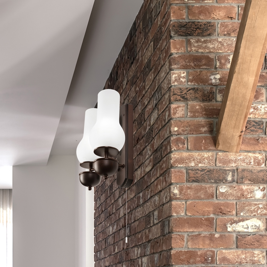 Brilagi - Zidna lampa COTTAGE 2xE14/40W/230V bukva/bela