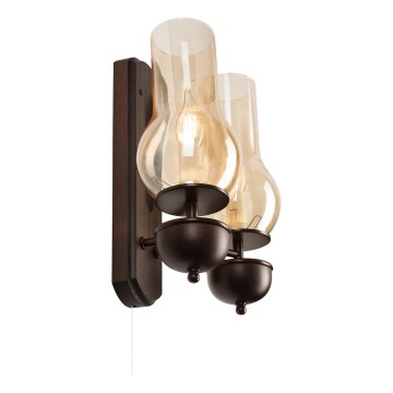 Brilagi - Zidna lampa COTTAGE 2xE14/40W/230V bukva/braon
